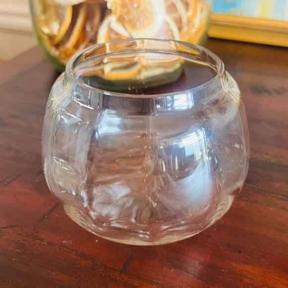 Antique Silver and Glass Apple Jam Jar w/ Spoon England Cottagecore Early 1920s - Picture 4 of 10